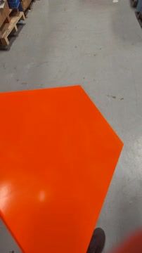 Tablette extérieure orange pur RAL 2004 – compatible avec USM Haller